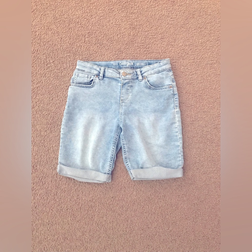 Cat & Jack light blue denim shorts girls